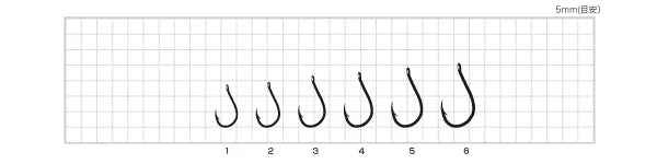 SASAME 05VRT Chinu Hooks 50 pcs # 06 Hooks, Sinkers, Other buy at