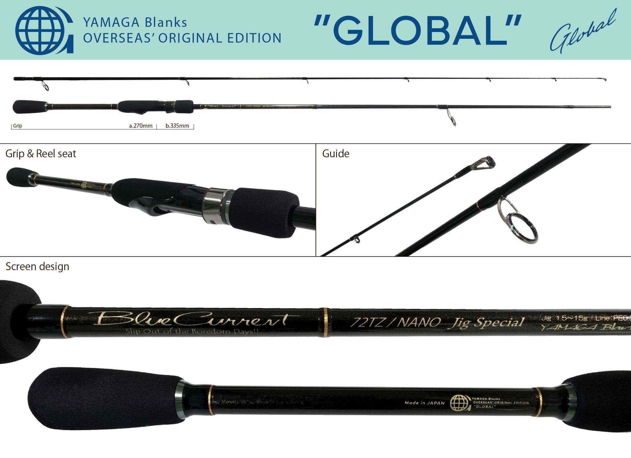 Yamaga Blanks Blue Current JH-Special 71/TZ NANO