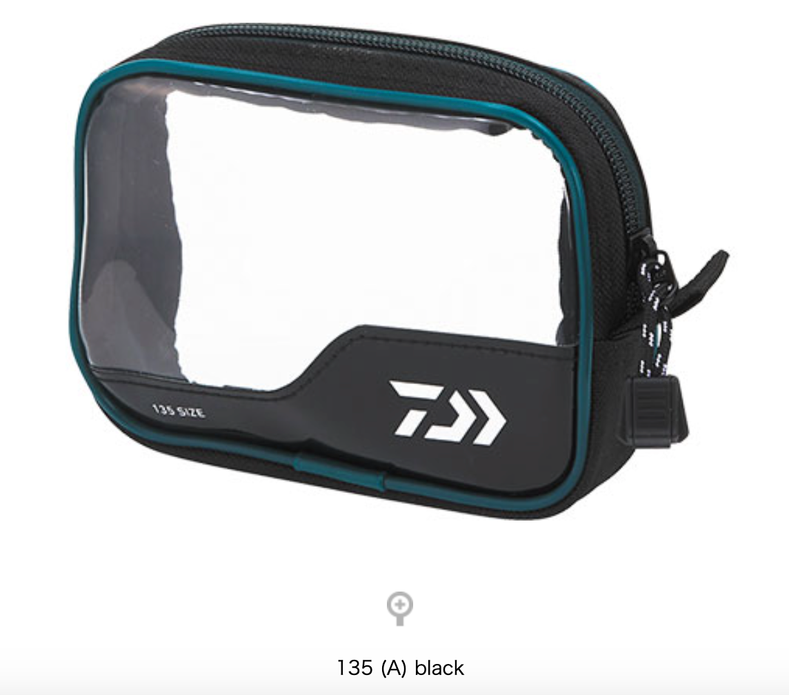 daiwa daiwa tackle bag pc clear pouch ll black Daiwa 22 Clear Pouch (A) – Isofishinglifestyle