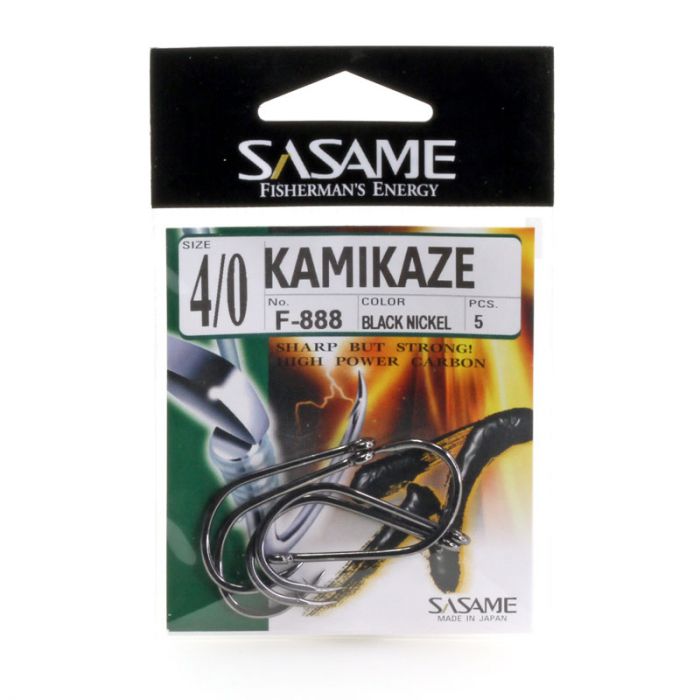 Sasame Kamikaze Hook Black F-888 – Anglerpower Fishing Tackle