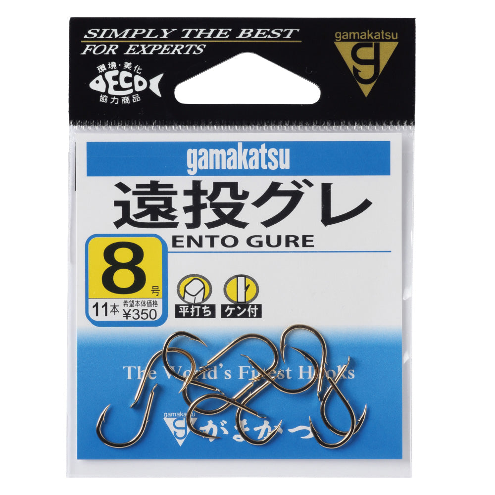 Gamakatsu Silui You (NSB) Fishing Hooks - Size No. 11, Pack Of 7 (Thick Shaft For Saltwater)