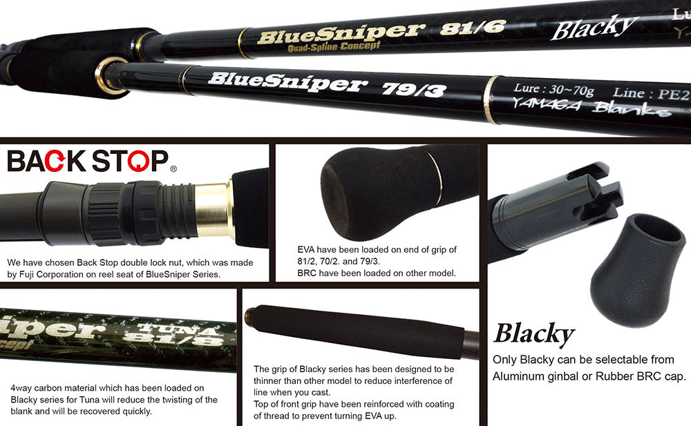 Yamaga Blanks Blue Sniper 81/6 Blacky (Tuna Model 