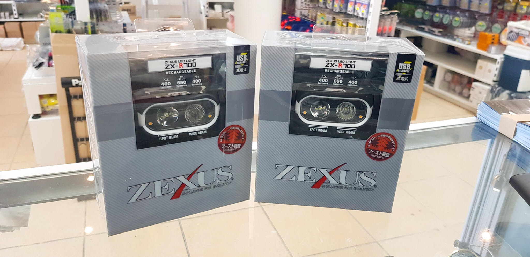 Zexus Zx-r700 Rechargeable LED Headlamp Professional Model 